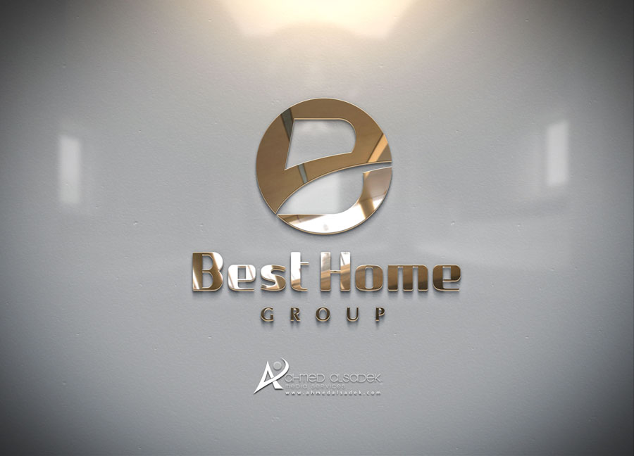 تصميم شعار بيست هوم العقارية بابوظبي